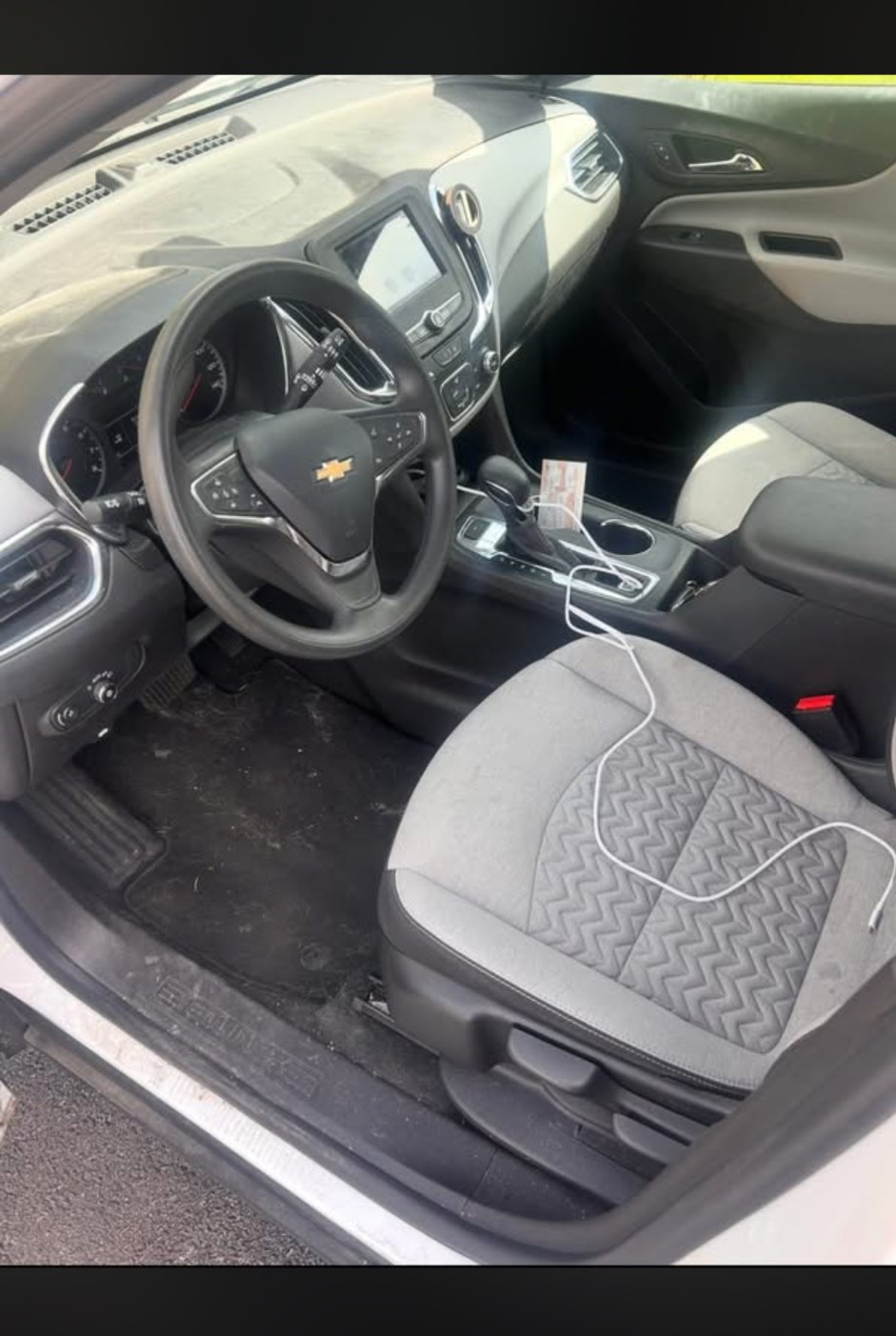 Vehicle interior before detailing